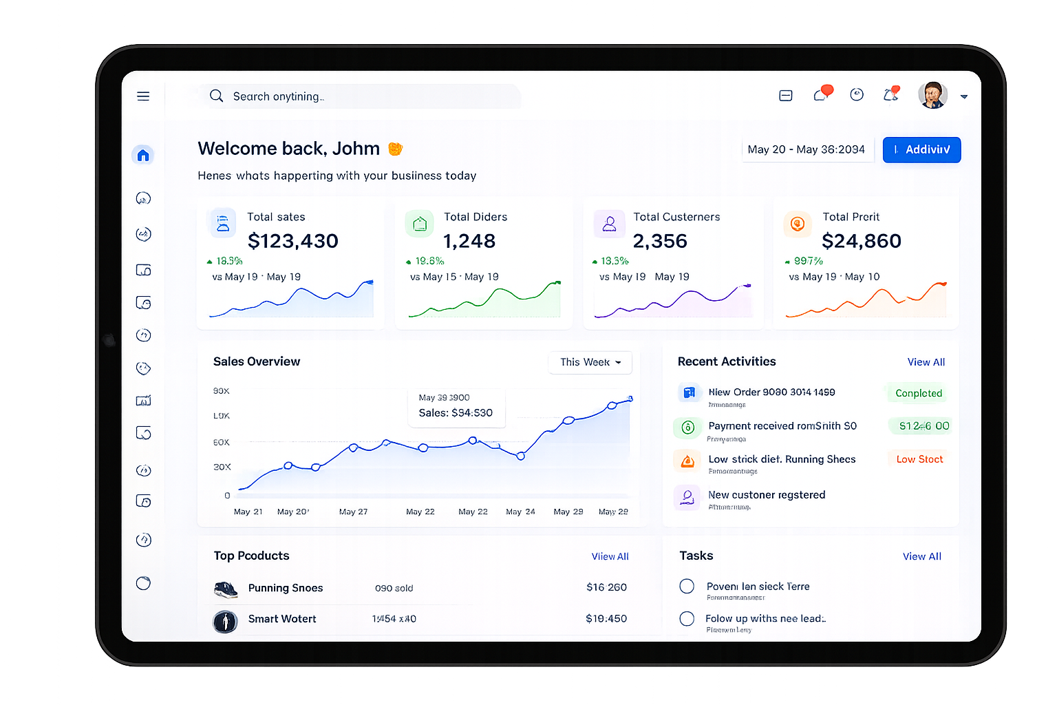 oZone Desk dashboard